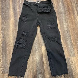 Pacsun Noir High Waisted Black Jeans